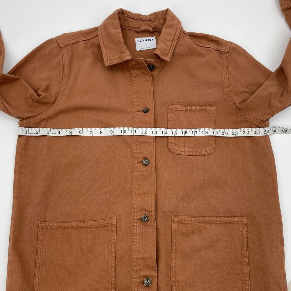 Old Navy Workwear Shack Jacket Miners Gold Cotton Canvas Chore Coat Large 821523 - Picture 8 of 11